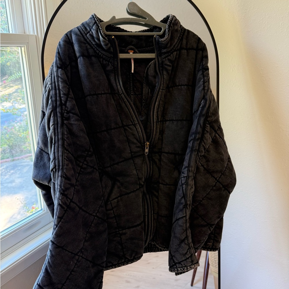 Free People Dolman Quilted Knit Jacket